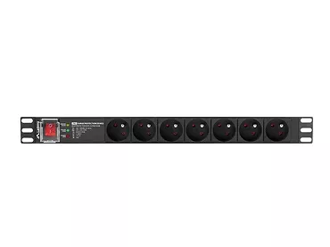 LANBERG Listwa zasil.rack PDU 1U 16A 2m 7 PDU-PRO-07E-0200-BK