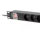 LANBERG Listwa zasil.rack PDU 1U 16A 2m 8 gn. PDU-08E-0200-BK