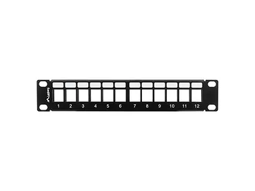 LANBERG Patch panel 12port 1U z organizerem PPKS-9112-B