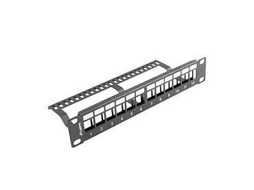 LANBERG Patch panel 12port 1U z organizerem PPKS-9112-B