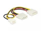 Kabel ROZDZIELACZ ZASILANIA 2X molex - 3-pin DELOCK 83658