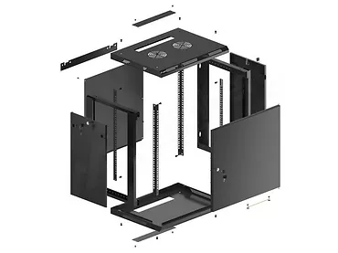 LANBERG Szafa wisząca 19 12U 600x450 cz WF01-6412-00B