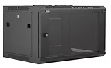 CAYMON WPR406R/B - szafa rack - 19 cali, 6U, mocowanie ścienne, 600x368x450mm (WxHxD), czarna