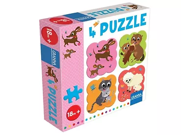 Puzzle z Jamnikiem 4 uładanki Granna 04045