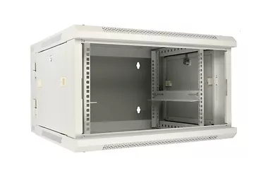 Extralink Szafka wisząca rack 6U 600x600 szara dwusekcyjna