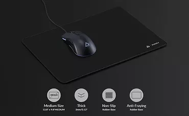 AUKEY KM-P1 M gamingowa podkładka pod mysz | 350x250x3mm | wodoodporna | gumowany spód | uniwersalna