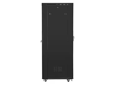 Lanberg Szafa instalacyjna rack stojąca 19 cali 37U 800x1000 czarna drzwi perforowane LCD ( Flat pack)