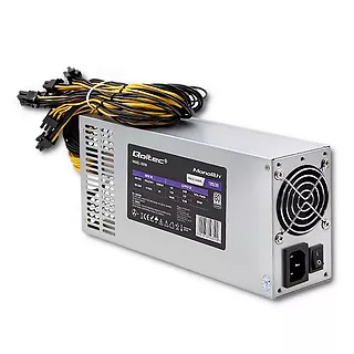 Qoltec Zasilacz PCI-E 1850W | 80 Plus Miner | Gaming Miner