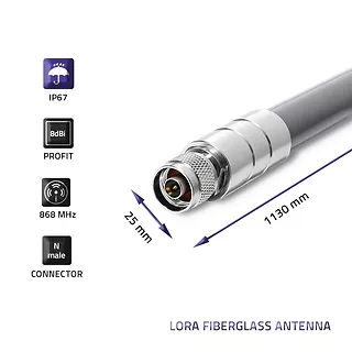 Qoltec Antena LoRa | 8dBi | Zewnętrzna