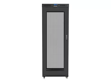 Lanberg Szafa instalacyjna RACK stojąca 19 27U 800X1000 czarna LCD (FLAT PACK)