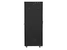 Lanberg Szafa instalacyjna RACK stojąca 19 27U 800X1000 czarna LCD (FLAT PACK)