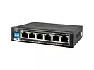 Switch PoE niezarządzalny 6-portowy, Gigabitowy - BCS Basic