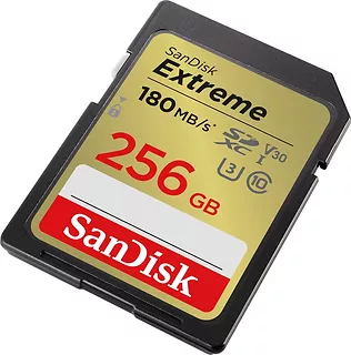 SanDisk Karta pamięci Extreme SDXC 256GB 180/130 MB/s V30 UHS-I