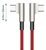 AUKEY CB-CMD37 Red OEM nylonowy kabel USB C - USB C | 1m | 3A | 60W PD | 20V