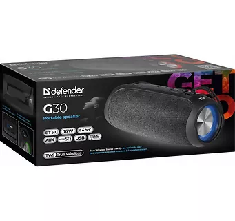 Defender Głośnik Bluetooth G30 16W BT/FM/AUX LIGHTS