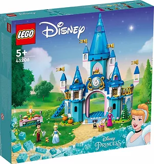 LEGO Klocki Disney Princess 43206 Zamek Kopciuszka i księcia z bajki