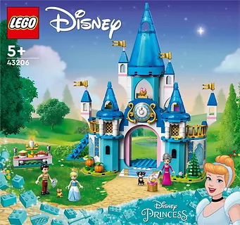 LEGO Klocki Disney Princess 43206 Zamek Kopciuszka i księcia z bajki