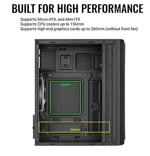 AeroCool Obudowa Evo Mini RGB USB 3.0 Mini Tower Black