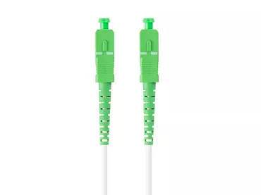 Lanberg Patchcord światłowodowy Sm Sc/Apc-Sc/Apc Simplex 3.0mm 25M biały