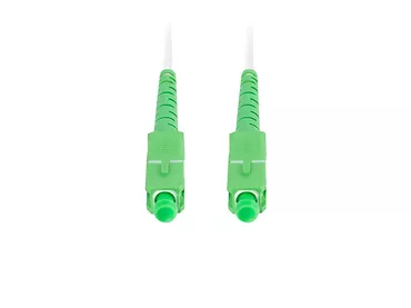 Lanberg Patchcord światłowodowy Sm Sc/Apc-Sc/Apc Simplex 3.0mm 25M biały