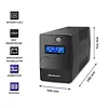 Qoltec Zasilacz awaryjny UPS | Monolith | 1000VA | 600W | LCD | USB |   RJ45