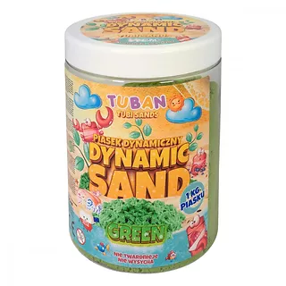 TUBAN Piasek dynamiczny 1kg zielony