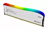 Kingston Pamięć DDR4 Fury Beast RGB 16GB(1*16GB)/3600 CL17 biała