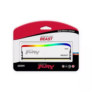 Kingston Pamięć DDR4 Fury Beast RGB 16GB(1*16GB)/3600 CL17 biała