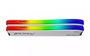 Kingston Pamięć DDR4 Fury Beast RGB 32GB(2*16GB)/3600 CL17 biała