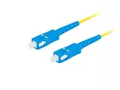 Lanberg Patchcord światłowodowy Sm Sc/Upc-Sc/Upc Simplex 3.0Mm 5M żółty