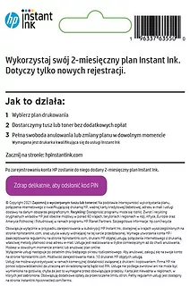 HP Inc. Karta pre-paid Instant Ink PL 2MO Enrollment Card L0U21AE