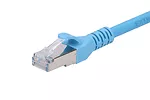 Kabel sieciowy LAN Patchcord CAT.6A S/FTP 0,5m 10G foliowana skręcana para, miedziany