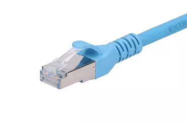 Kabel sieciowy LAN Patchcord CAT.6A S/FTP 0,5m 10G foliowana skręcana para, miedziany