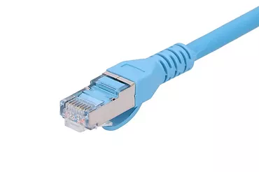 Kabel sieciowy LAN Patchcord CAT.6A S/FTP 0,5m 10G foliowana skręcana para, miedziany