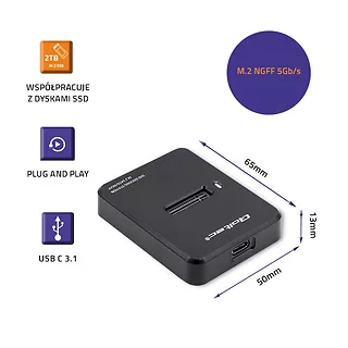 Stacja dokująca dysków SSD M.2 SATA | NGFF | USB 3.1