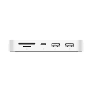 Wieloportowy koncentrator USB-C 6 w 1 z mocowaniem Biały