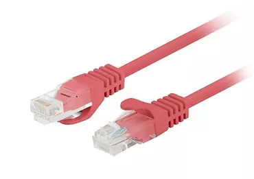 Patchcord kat.5e UTP 1m czerwony 10-pak  PCU5-20CC-010