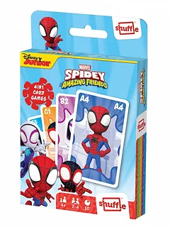 Gra karciana Shuffle Fun 4w1 Marvel Spidey i super-kumple