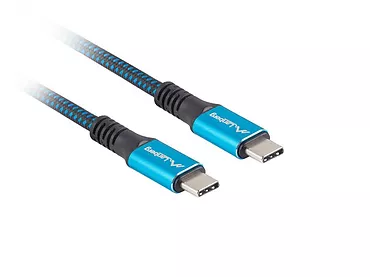 Kabel USB-C M/M USB4 1.2m 100W 8K 60HZ czarno-niebieski