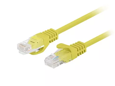 Patchcord kat.6 UTP 1M 10-pack fluke passed żółty