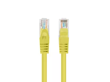 Patchcord kat.6 UTP 0.25M 10-pack fluke passed żółty