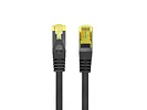 Patchcord kat.6a S/FTP LSZH CU 0.5m fluke passed czarny