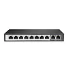 Switch Perses 8X EX-SG1008PE 10/100/1000M TX PoE AT/AF,  2X GE SFP Full Gigabit PoE