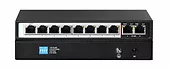 Switch Perses 8X EX-SG1008PE 10/100/1000M TX PoE AT/AF,  2X GE SFP Full Gigabit PoE