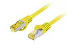 Patchcord kat.6a S/FTP LSZH CU 2m żółty fluke