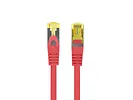 Patchcord kat.6a S/FTP LSZH CU 1m czerwony fluke