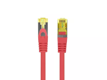 Patchcord kat.6a S/FTP LSZH CU 2m czerwony fluke