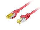 Patchcord kat.6a S/FTP LSZH CU 2m czerwony fluke