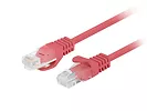 Patchcord kat.6 UTP 0.25M 10-pack fluke passed czerwony