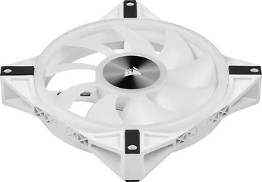 Zestaw dwóch białych wentylatorów iCUE QL140 RGB PWM 140 mm z kontrolerem Lighting Node CORE